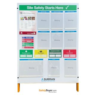 Free-Standing Construction H&S Documentation info Point - Unbranded ...