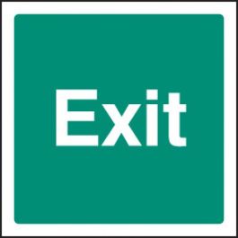 Exit Sign - Text Only | SafetyBuyer.com