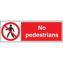 No Pedestrians Safety Sign | SafetyBuyer.com