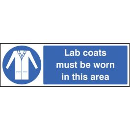 Lab Coats Must Be Worn In This Area Safety Signs | SafetyBuyer.com