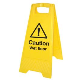 Caution Wet Foor Plastic 'A' Board Floor Standing Sign | SafetyBuyer.com