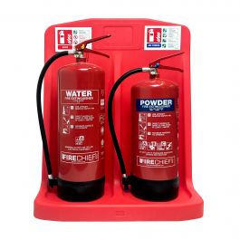 Firechief Water & Dry Powder Extinguishers & Stand | SafetyBuyer.com