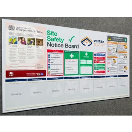 Construction Site Safety Boards - add your logo | SafetyBuyer.com