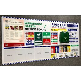 Warehouse Health & Safety Information Board with Focus on Manual ...