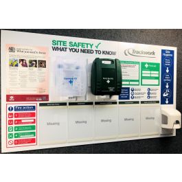 Compact H&S Info Board with First Aid, Eye Wash Kits and Hand ...