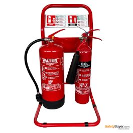 Fire Extinguisher Bundles on Tubular Stands | SafetyBuyer.com