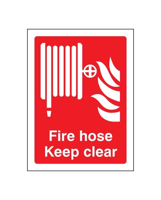 Fire Hose reels warning safety sign (M121)